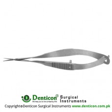 Gills-Vannas Capsulotomy Scissor Straight - Sharp Tips Stainless Steel, 8 cm - 3 1/4 Blade Size 7 mm